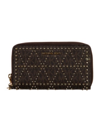 Michael Kors Leather Patterned Wristlet