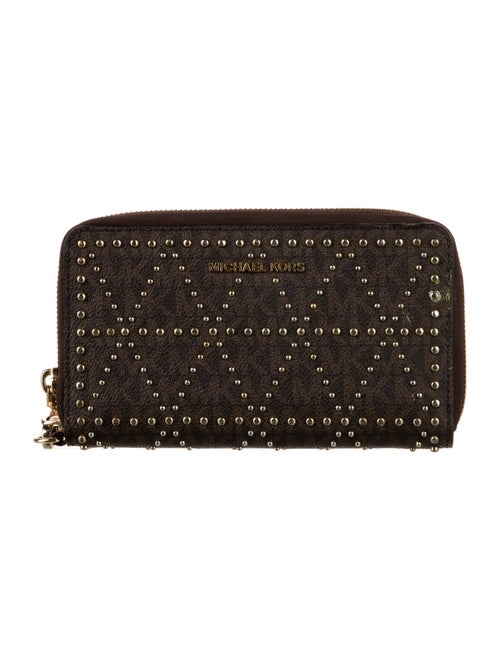 Michael Kors Leather Patterned Wristlet