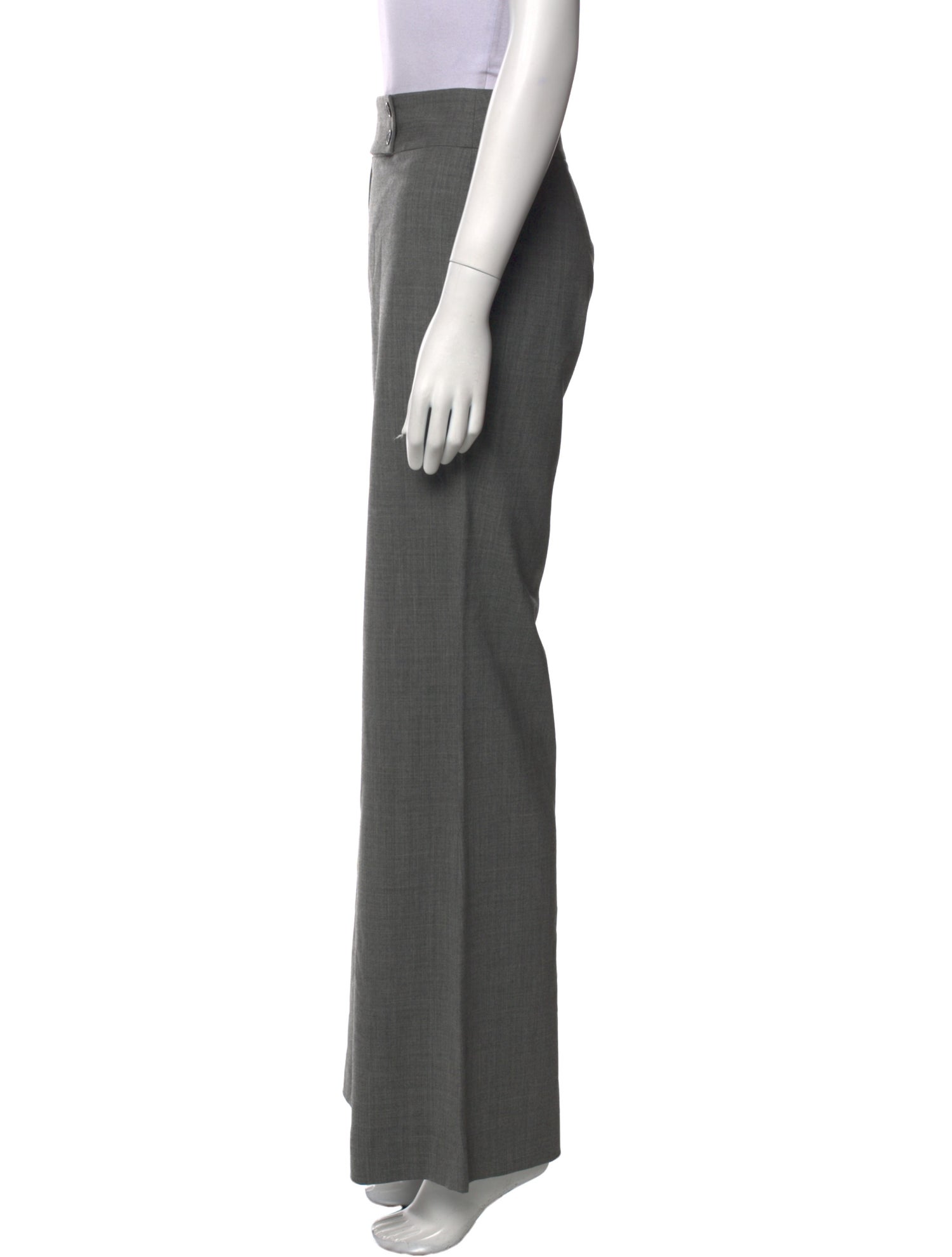 Michael Kors Virgin Wool Wide Leg Pants