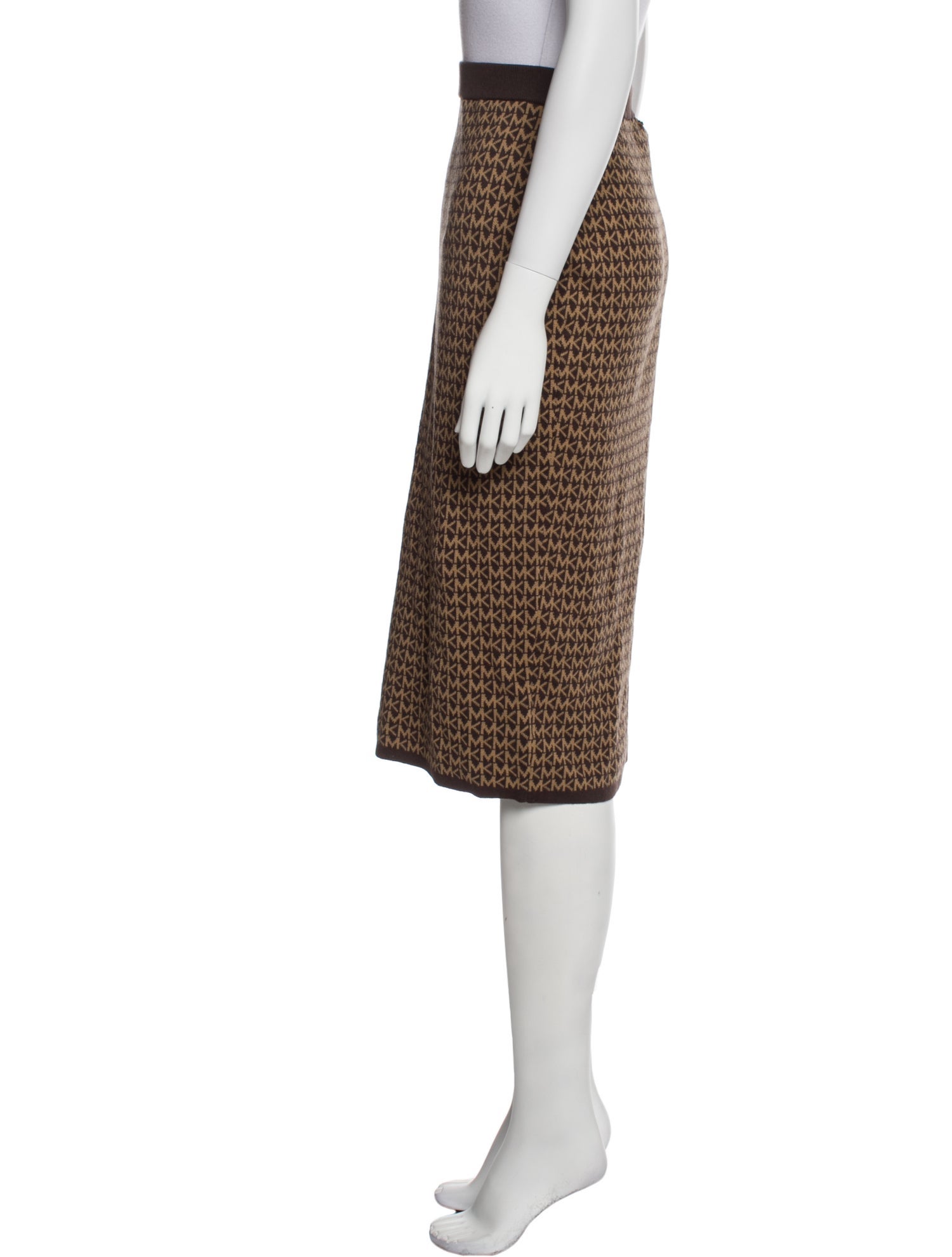 Michael Kors Printed Knee-Length Skirt