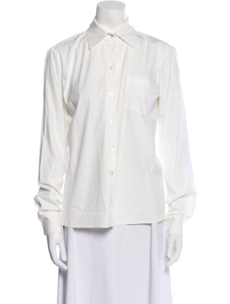 Michael Kors Long Sleeve Button-Up Top