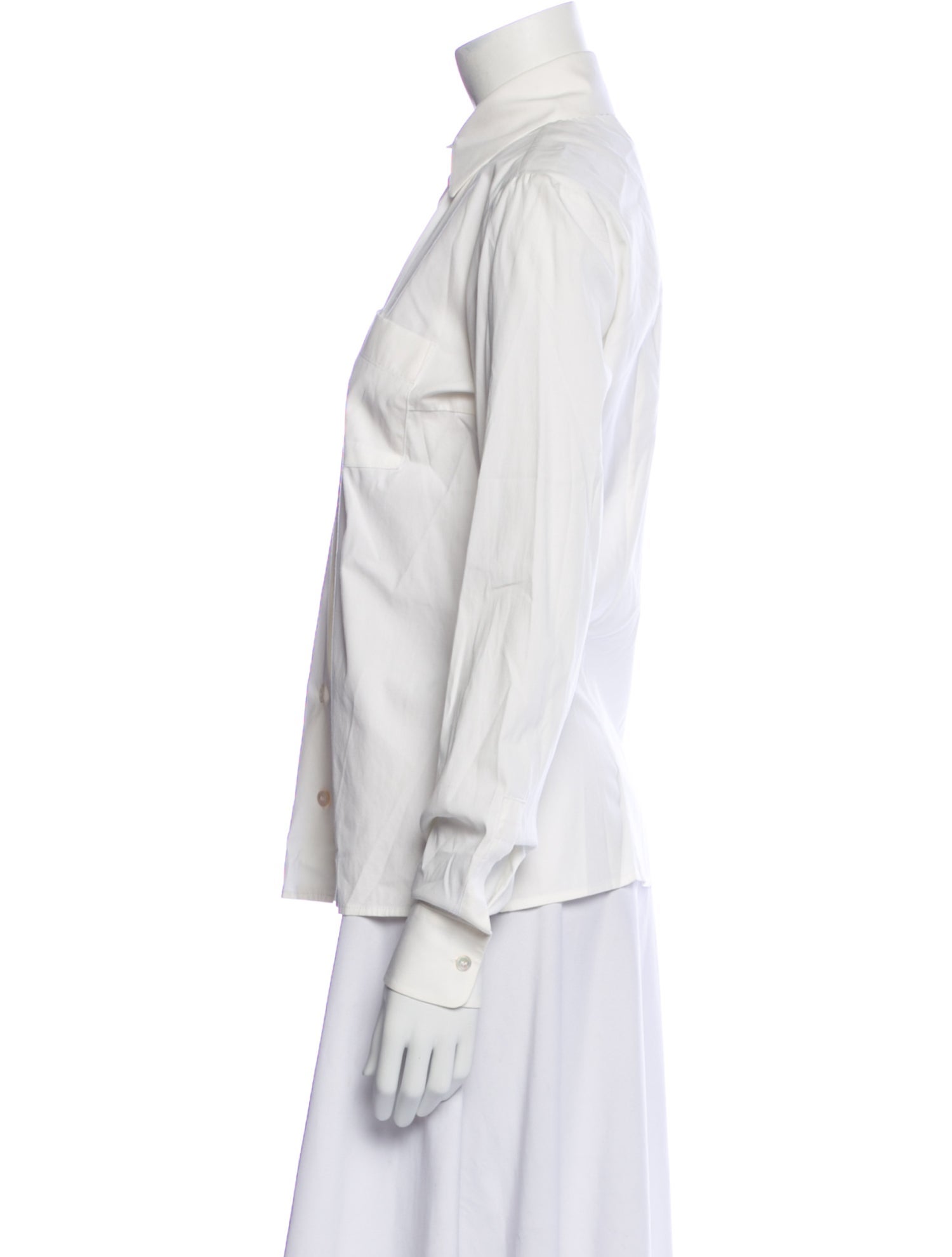 Michael Kors Long Sleeve Button-Up Top