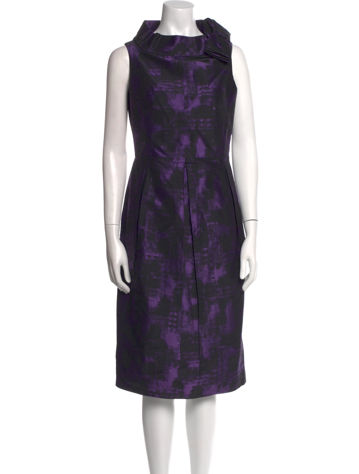 Michael Kors Wool Midi Length Dress