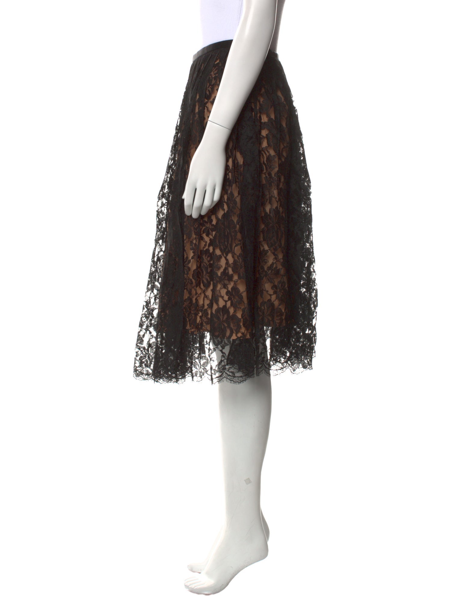 Michael Kors Lace Pattern Knee-Length Skirt