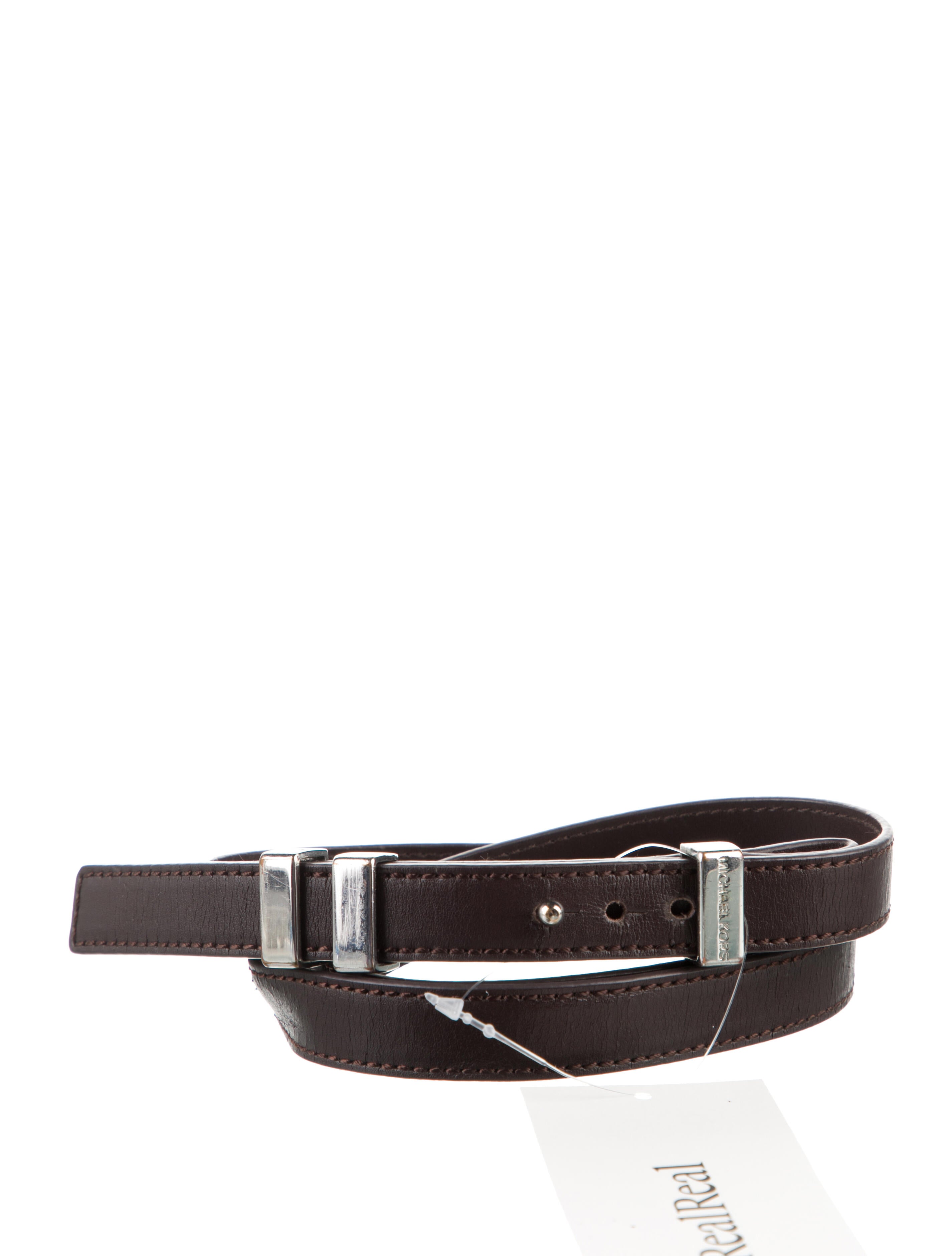 Michael Kors Skinny Leather Belt