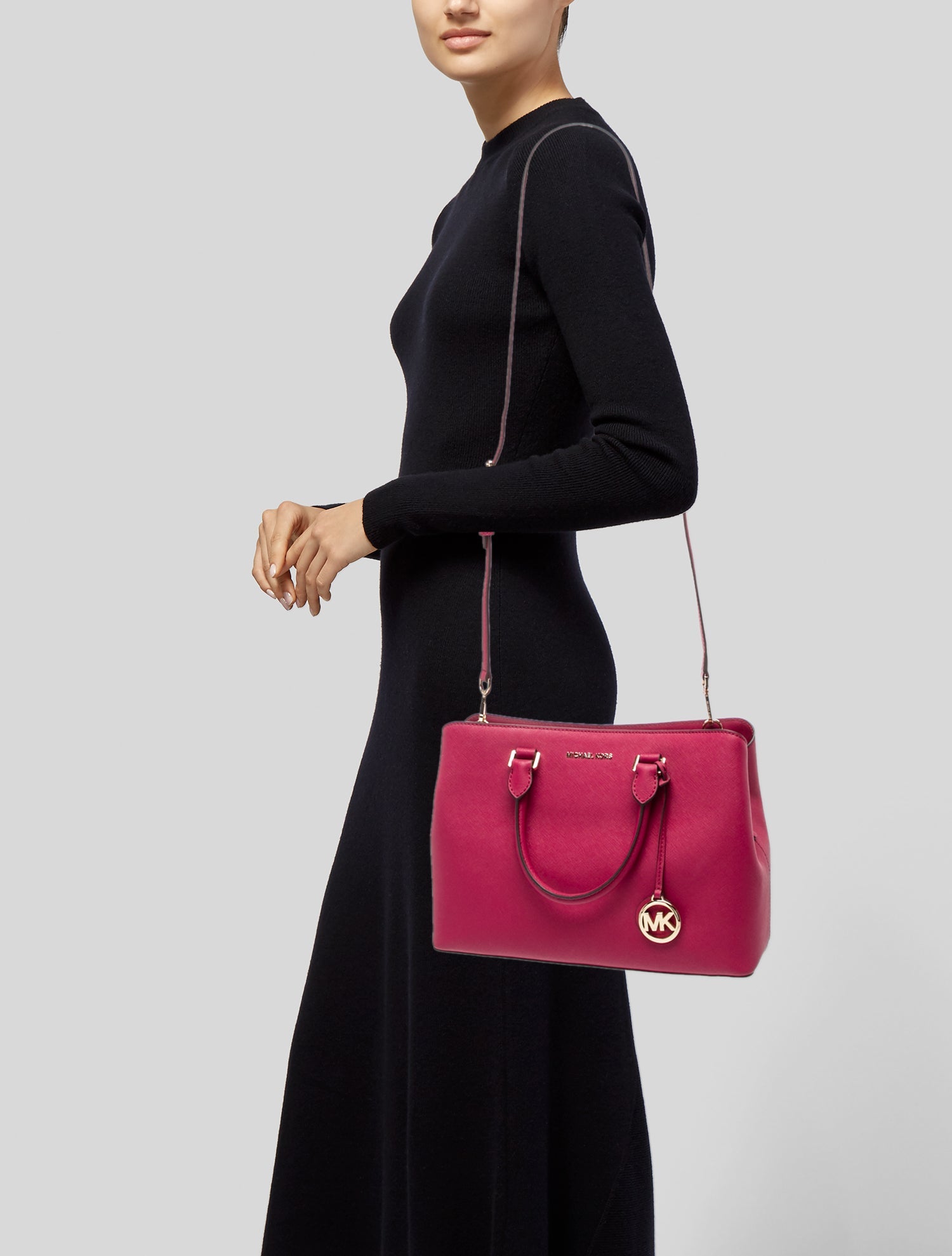 Michael Kors Saffiano Leather Top Handle Bag