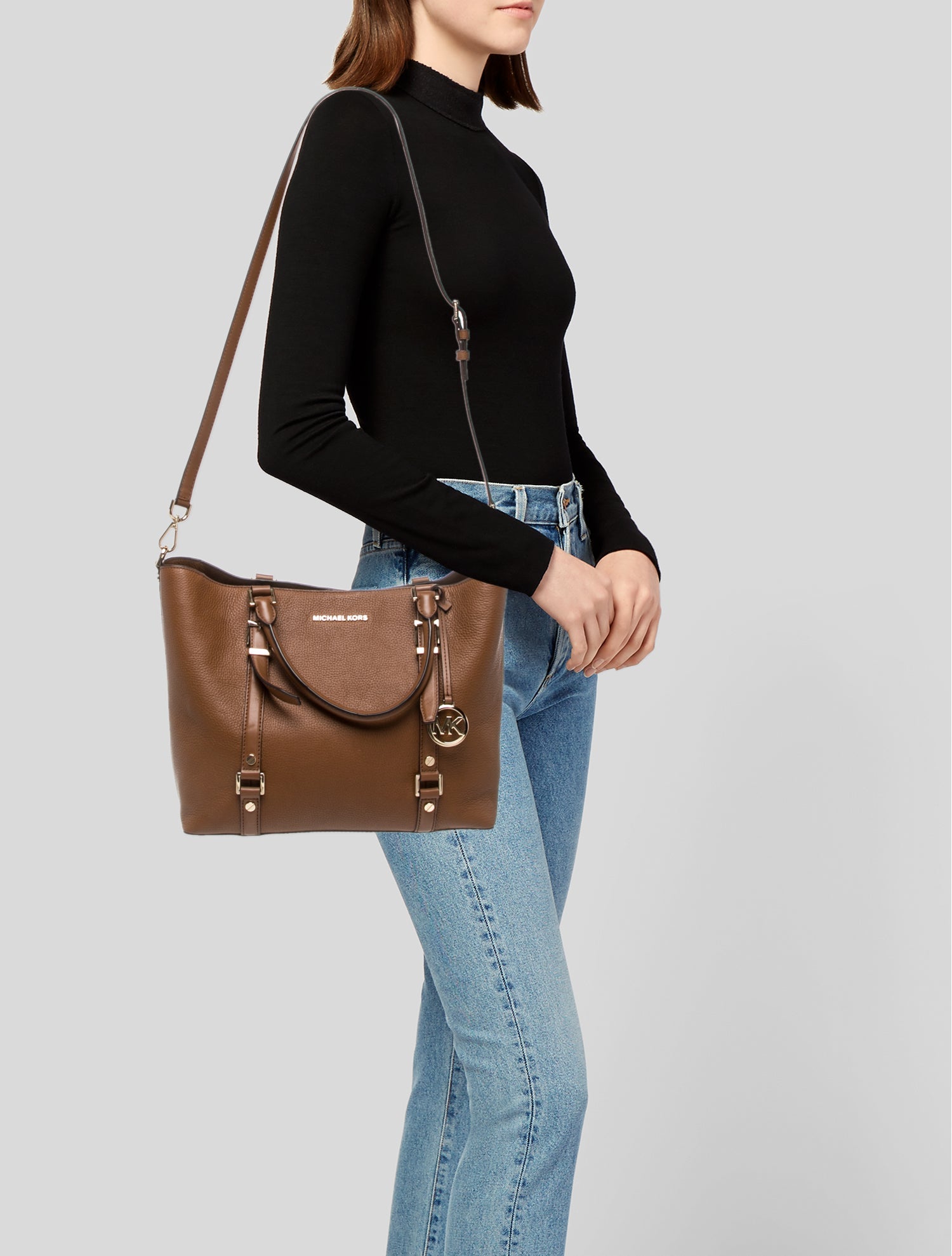 Michael Kors Leather Messenger Bag