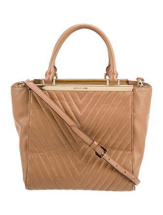 Michael Michael Kors Leather Top Handle Bag