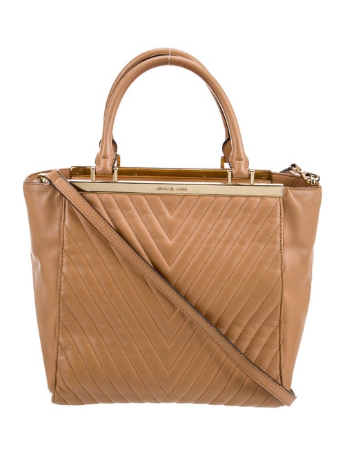 Michael Michael Kors Leather Top Handle Bag