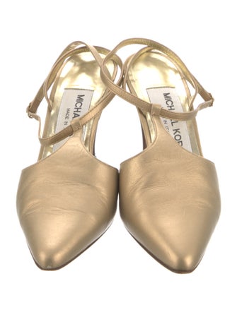 Michael Kors Leather T-Strap Pumps