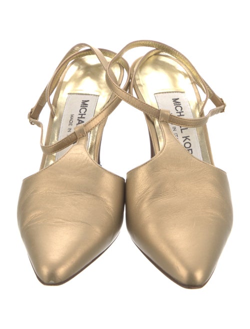 Michael Kors Leather T-Strap Pumps
