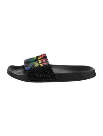 Michael Kors Leather Printed Slides
