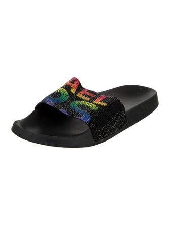 Michael Kors Leather Printed Slides