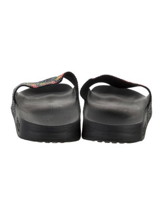 Michael Kors Leather Printed Slides