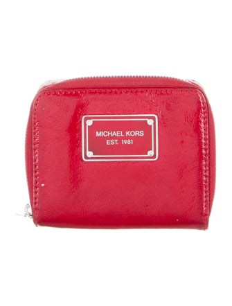Michael Kors Patent Leather Compact Wallet