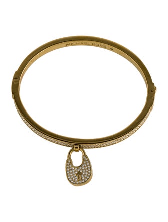 Michael Kors Pavé Lock Bangle Bracelet