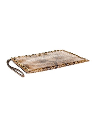 Michael Kors Embossed Leather Clutch