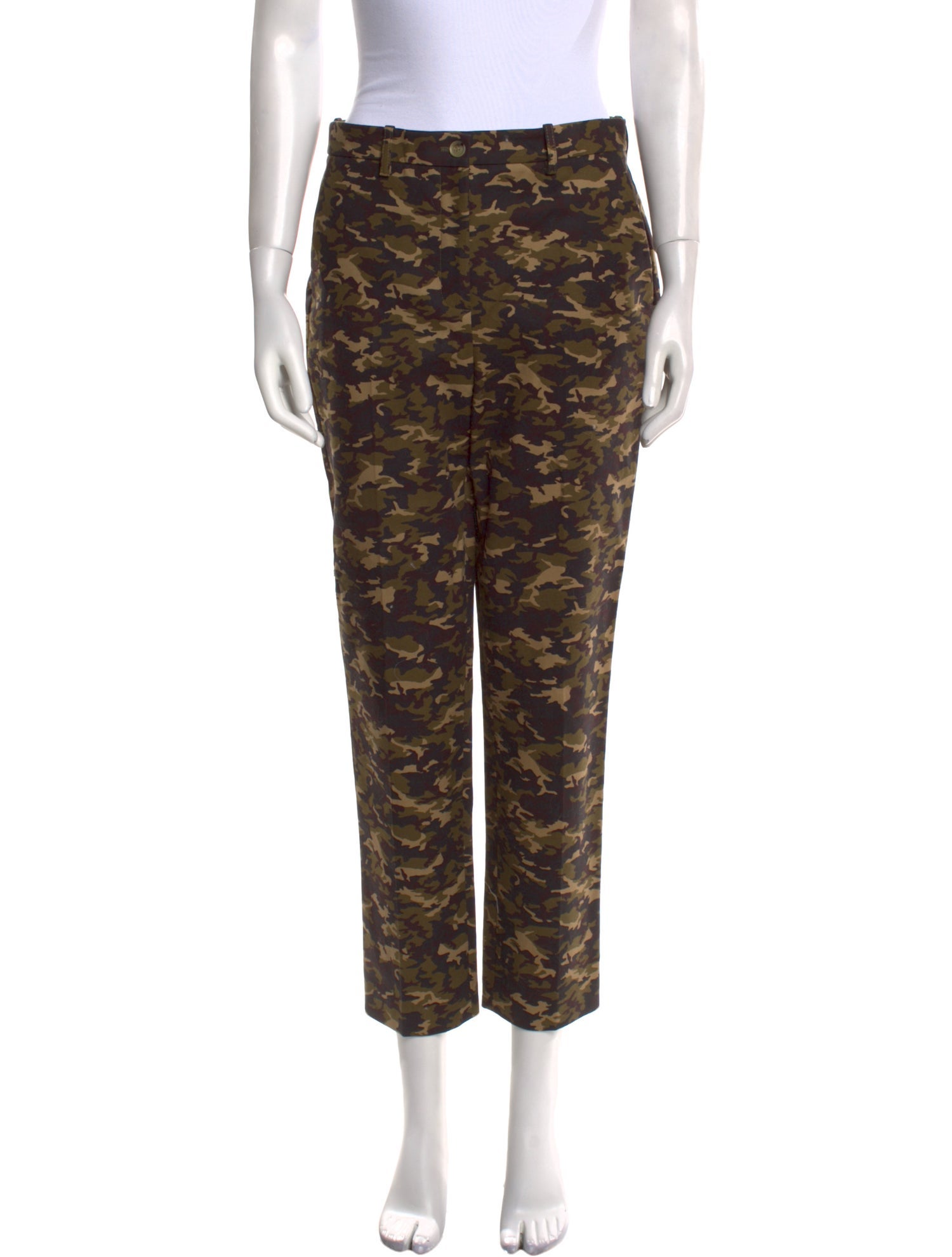 Michael Kors Camouflage Print Straight Leg Pants