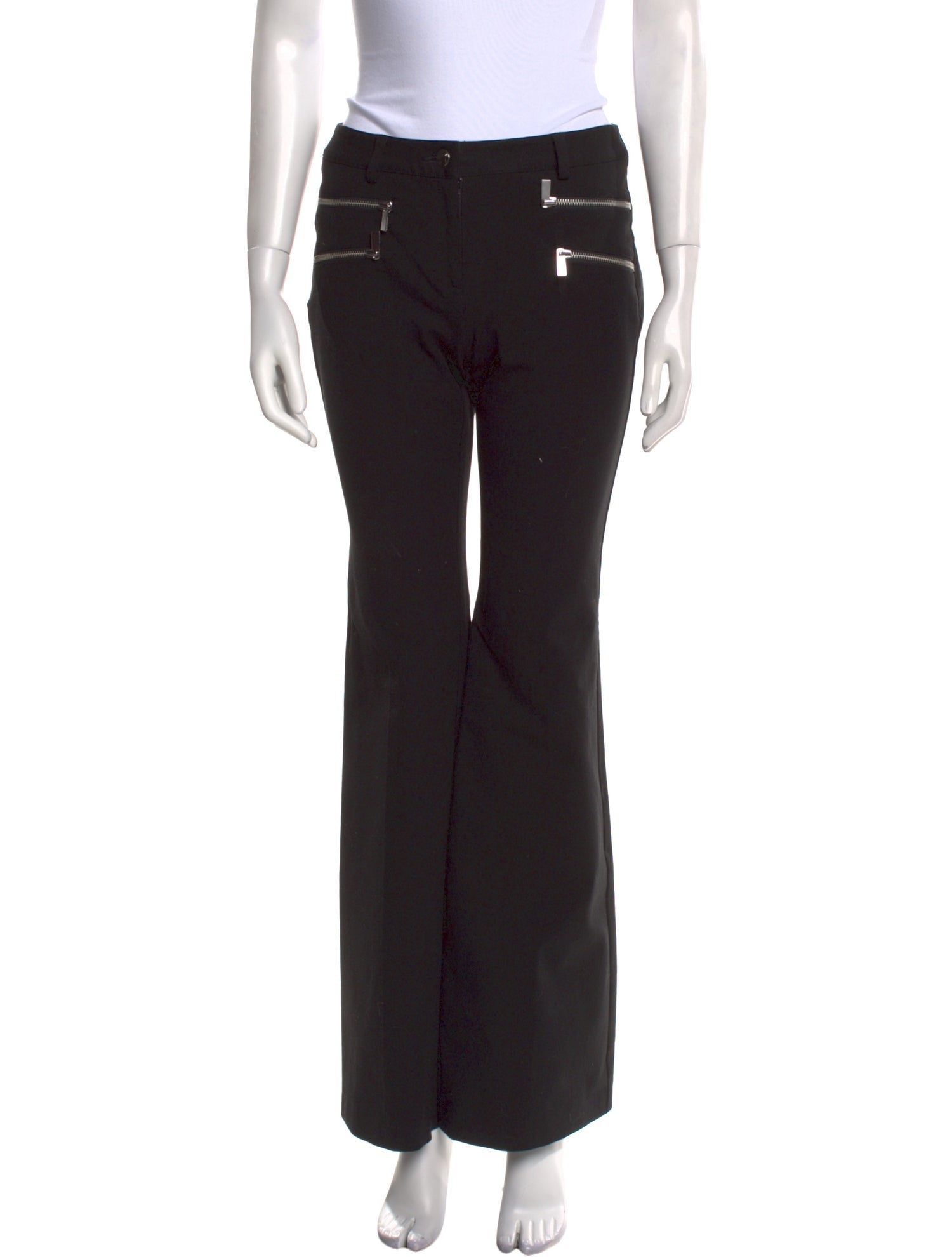 Michael Kors Mid-Rise Wide Leg Jeans