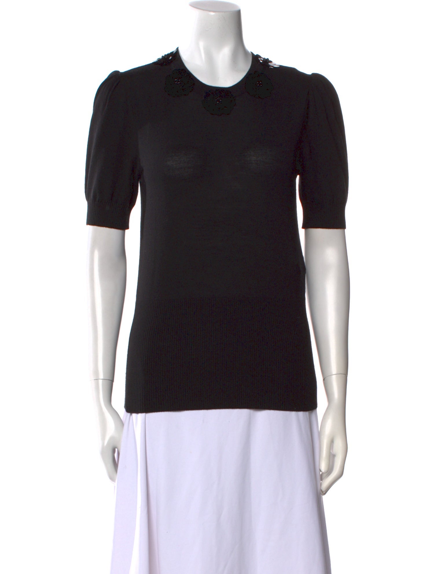 Michael Kors Merino Wool Crew Neck Top