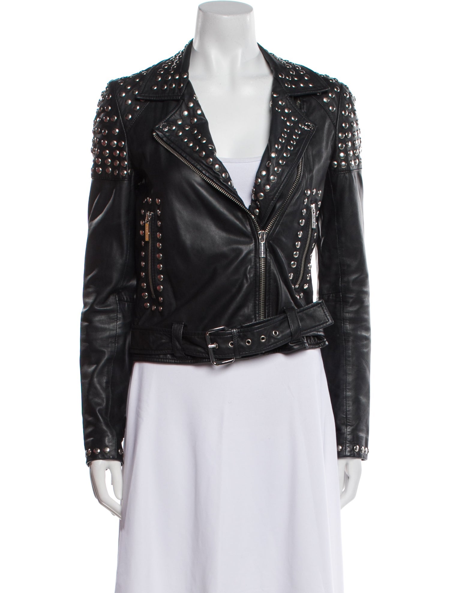 Michael Michael Kors Leather Biker Jacket