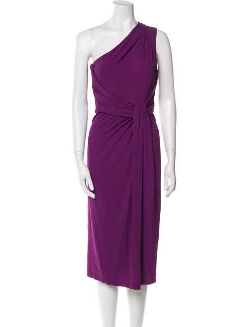 Michael Kors One-Shoulder Midi Length Dress