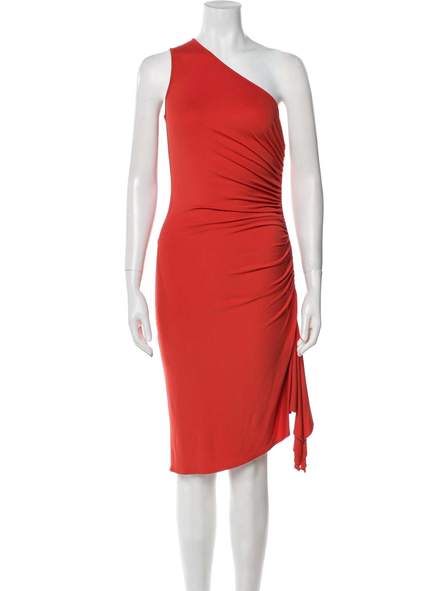 Michael Kors One-Shoulder Midi Length Dress