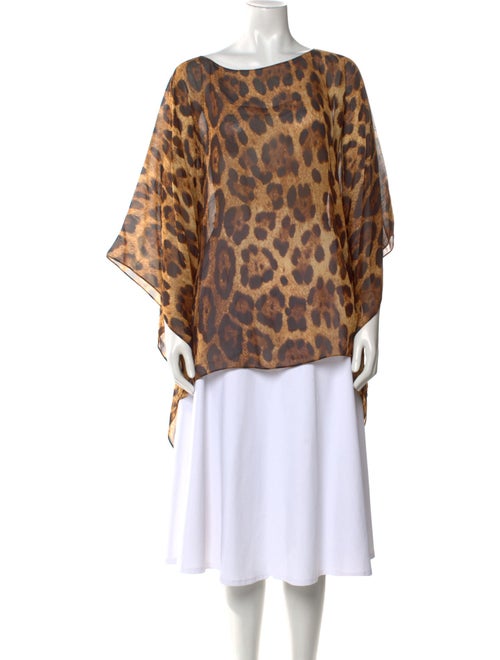 Michael Kors Silk Animal Print Blouse