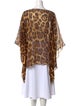 Michael Kors Silk Animal Print Blouse