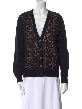 Michael Kors Cashmere Lace Pattern Sweater