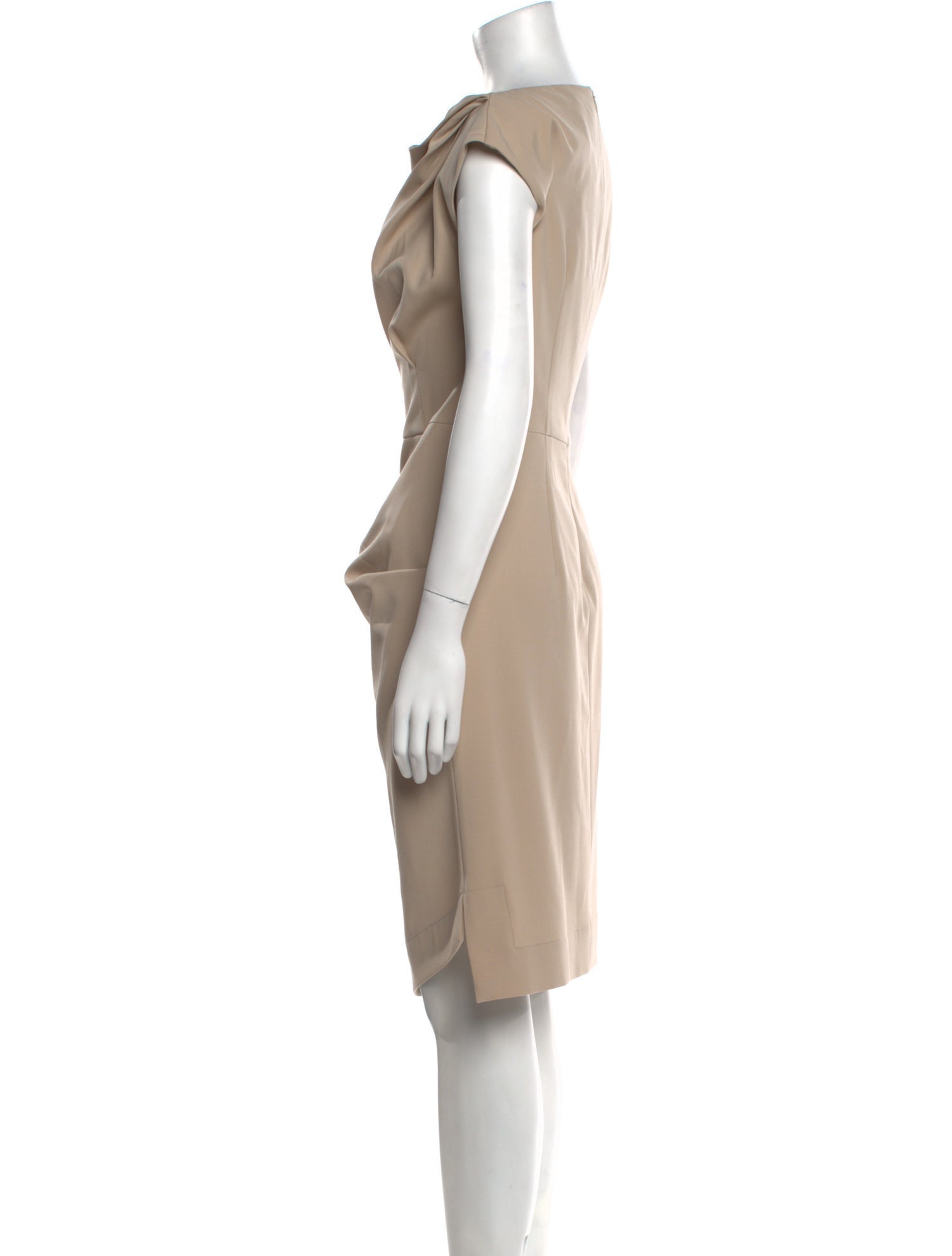 Michael Kors Bateau Neckline Knee-Length Dress