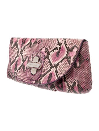 Michael Kors Embossed Leather Clutch