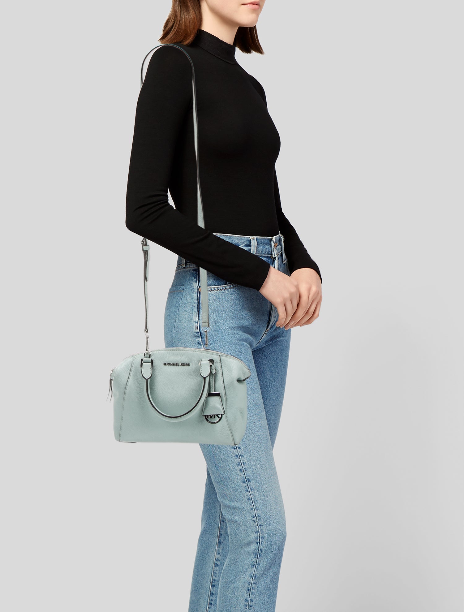 Michael Kors Leather Top Handle Bag