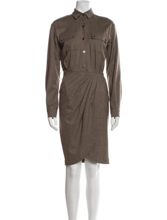 Michael Kors Virgin Wool Knee-Length Dress