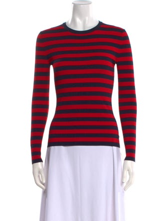Michael Kors Striped Crew Neck Top