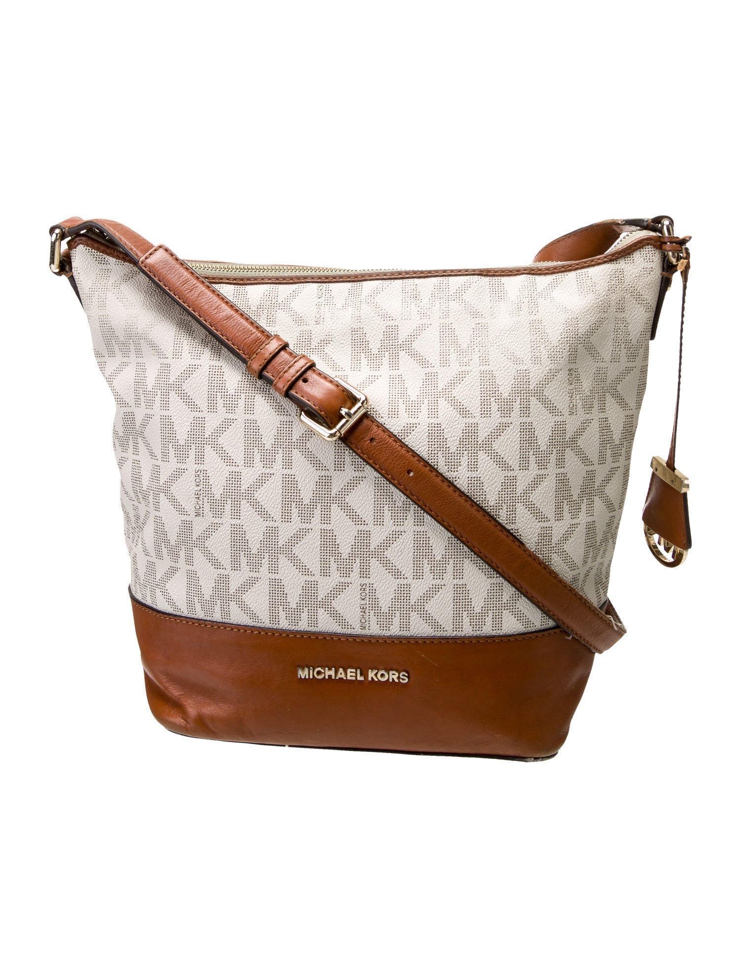 Michael Michael Kors Leather Messenger Bag