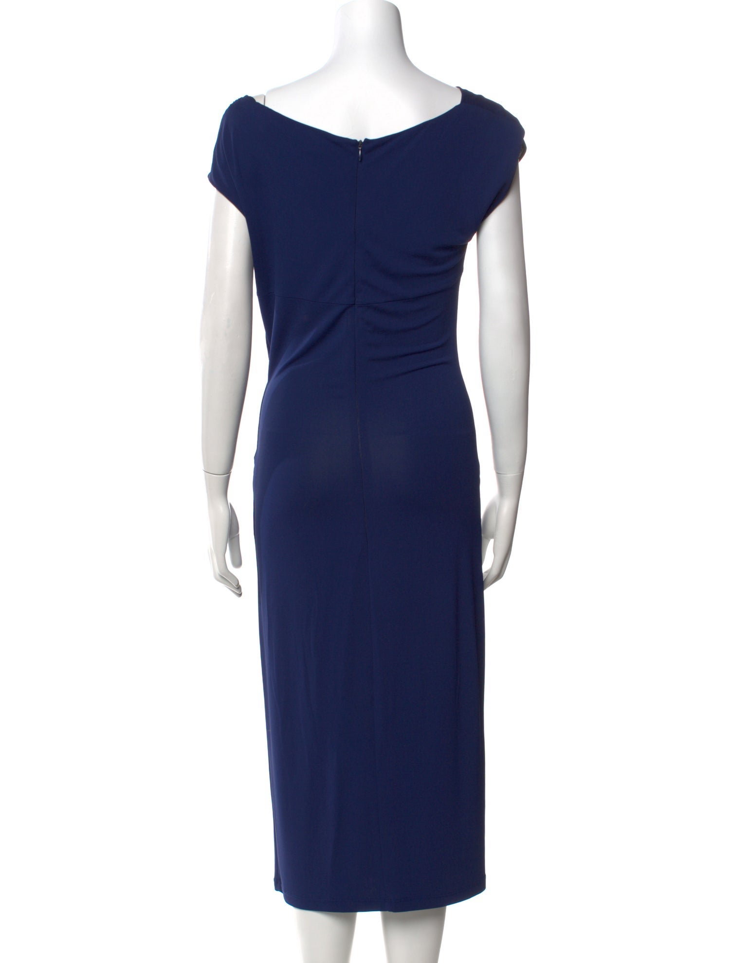 Michael Kors Cowl Neck Midi Length Dress