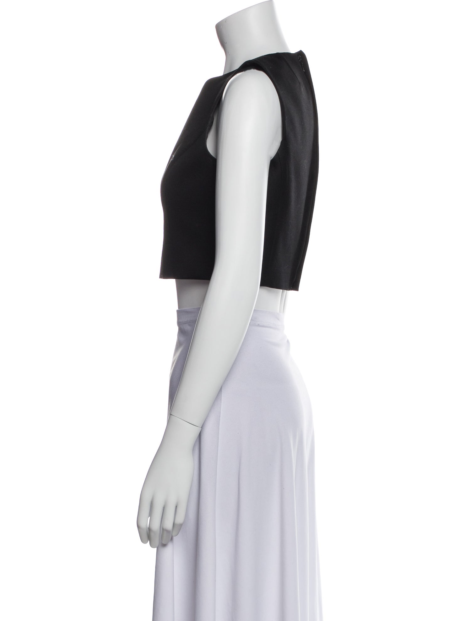 Michael Kors Wool Crew Neck Crop Top