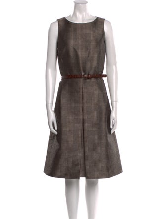 Michael Kors Bateau Neckline Knee-Length Dress