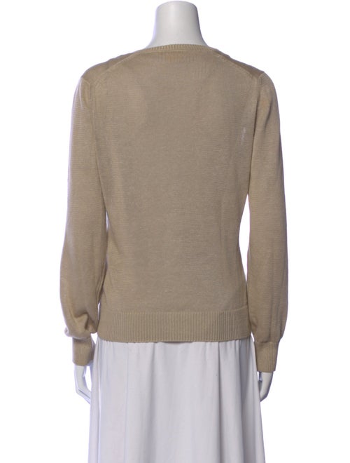Michael Kors Linen V-Neck Sweater
