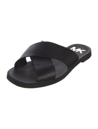 Michael Kors Leather Slides