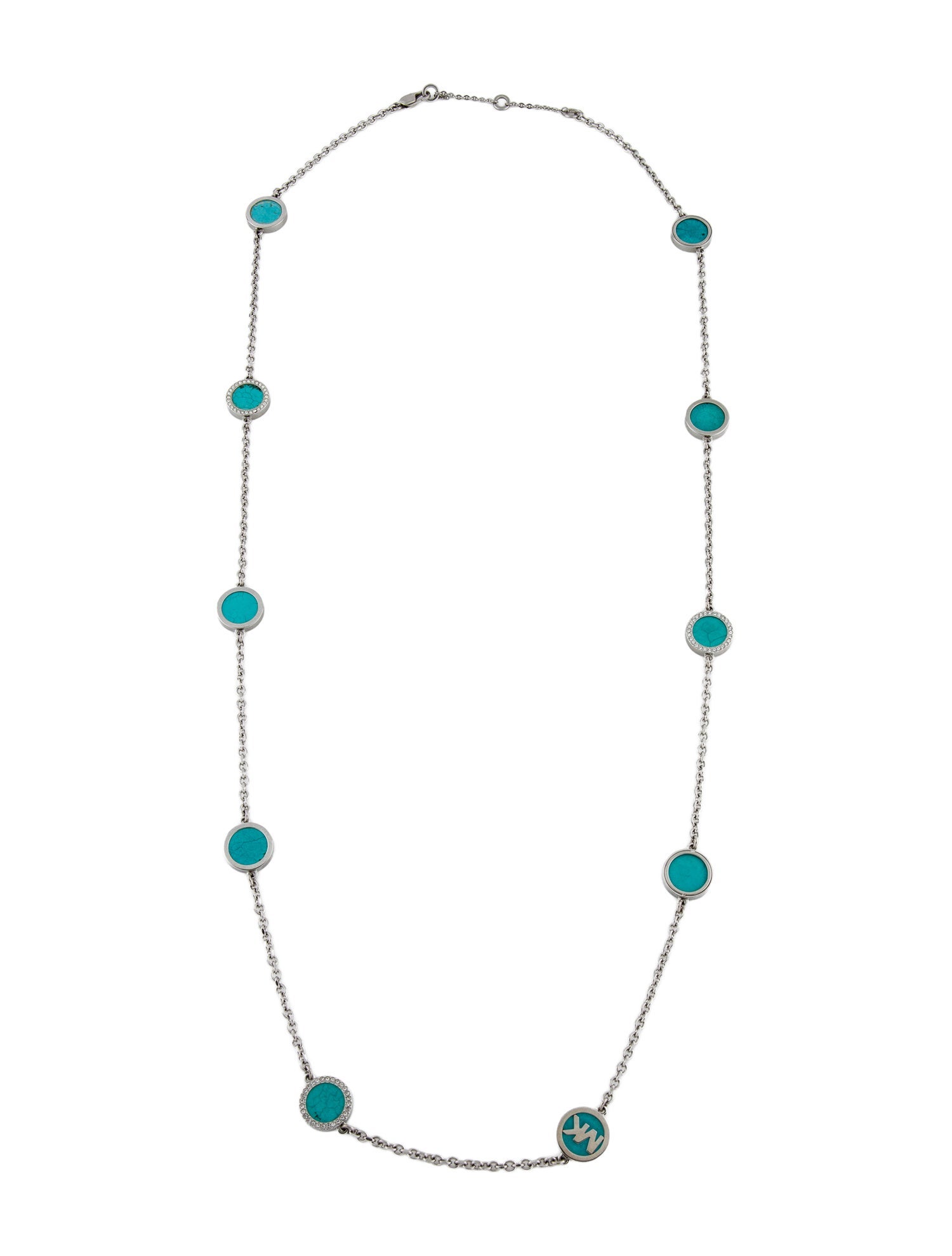 Michael Kors Resin & Crystal Station Necklace