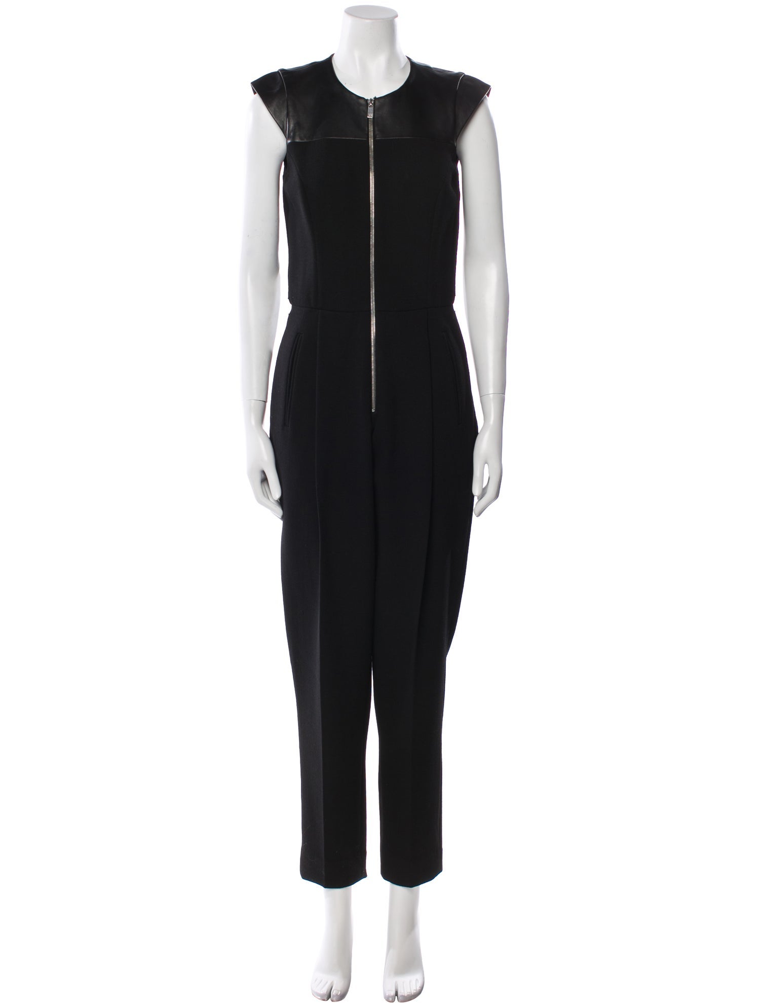 Michael Kors Virgin Wool Scoop Neck Jumpsuit