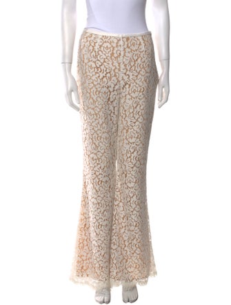 Michael Kors Lace Pattern Wide Leg Pants