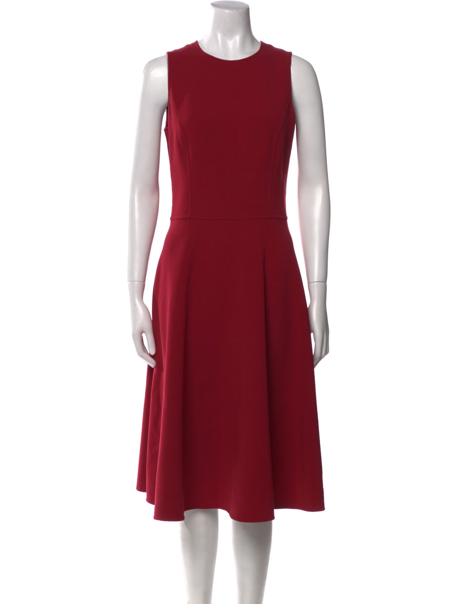 Michael Kors Virgin Wool Midi Length Dress