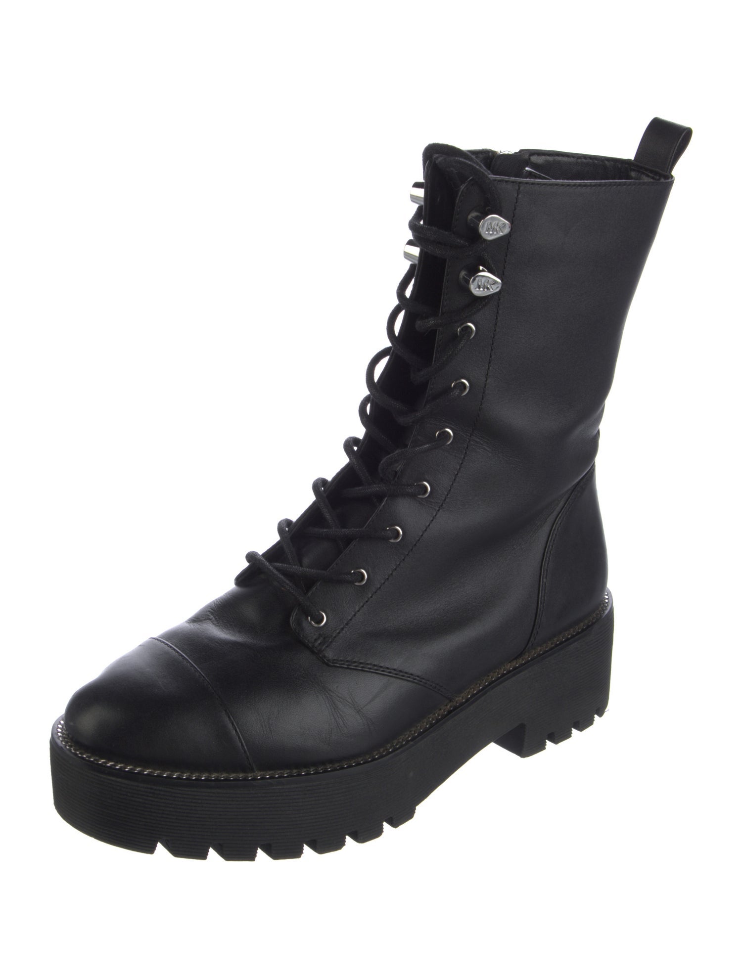 Michael Kors Leather Combat Boots