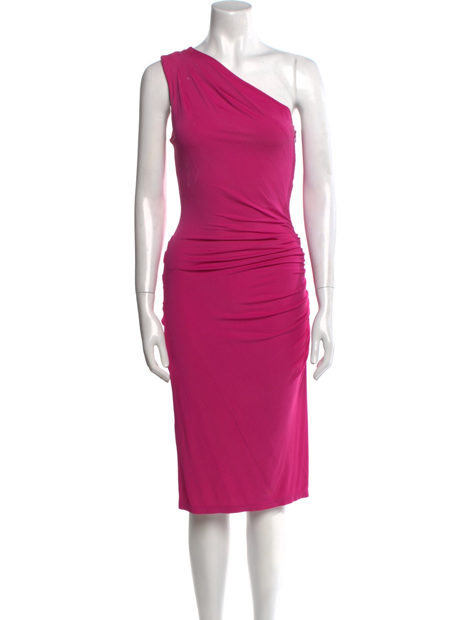 Michael Kors One-Shoulder Midi Length Dress