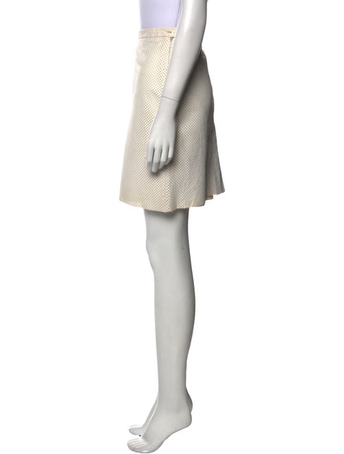 Michael Kors Leather Mini Skirt