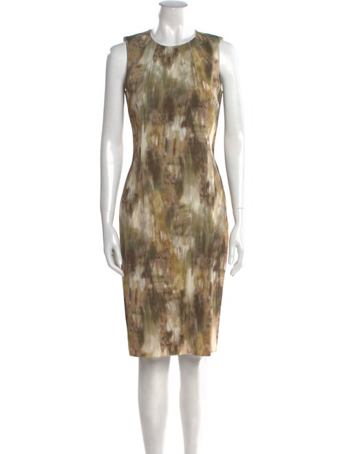 Michael Kors Tie-Dye Print Knee-Length Dress