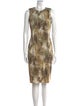 Michael Kors Tie-Dye Print Knee-Length Dress